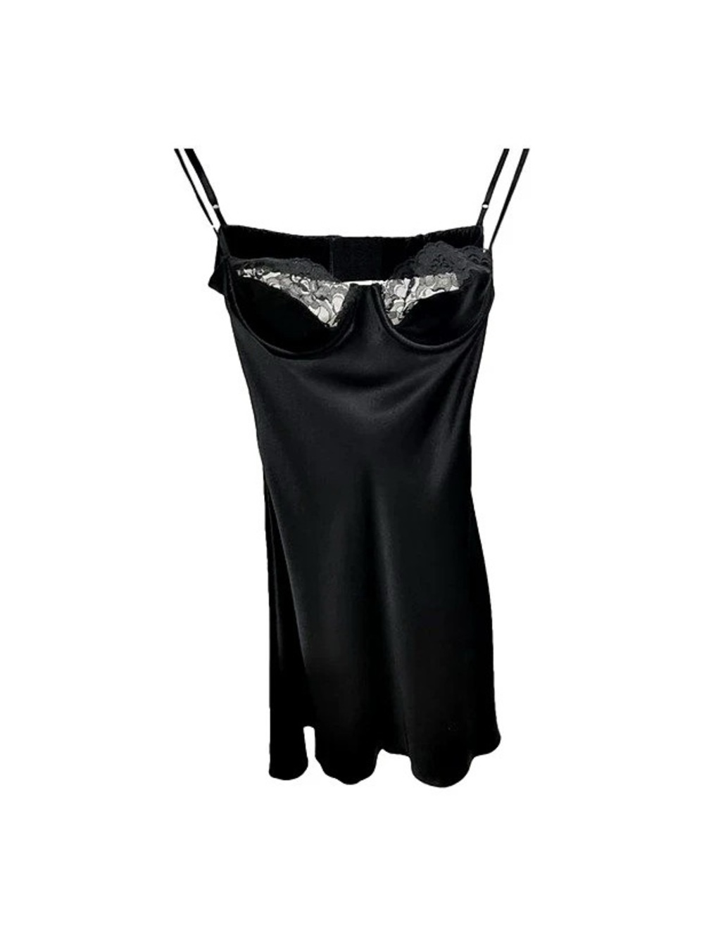 Mirror Palais Underwire Ballet Slip Dress Black Mini Dress Size Small NWT